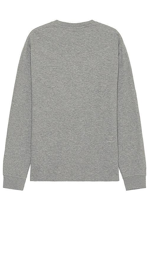 FRAME Duo Fold Long Sleeve Tee in Grey Product Image