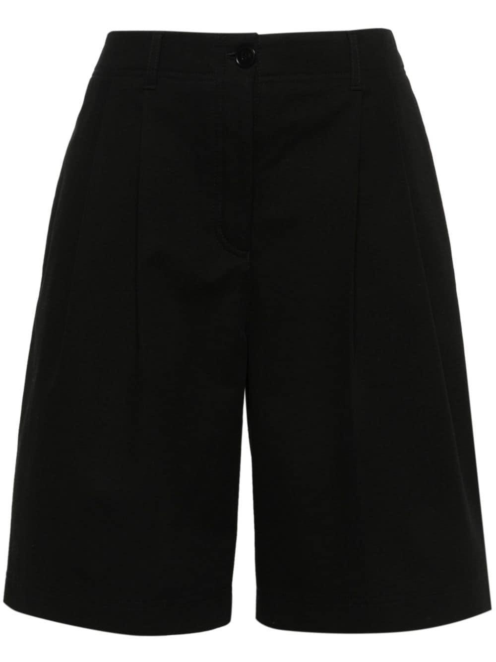 Relaxed Twill Shorts In Black Product Image