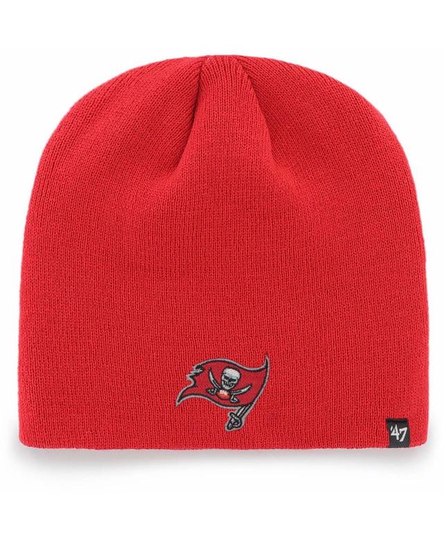 Mens Red Tampa Bay Buccaneers Primary Logo Knit Beanie Product Image