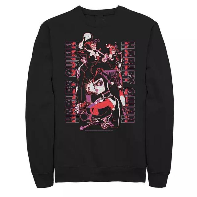 Big & Tall DC Comics Batman Harley Tripple Threat Sweatshirt, Mens Product Image