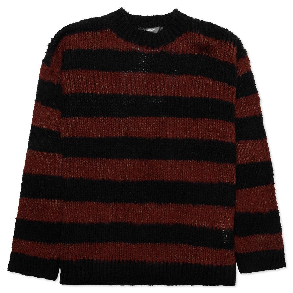 Striped Sweater - Black/Brown Male Product Image