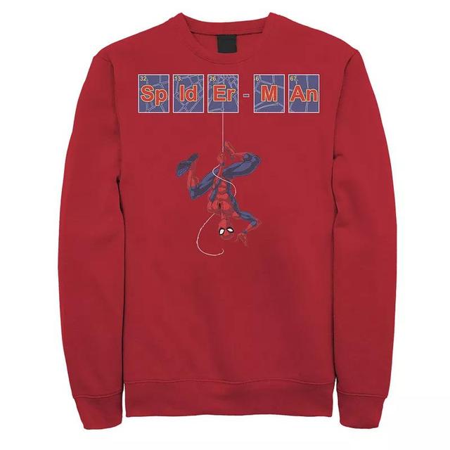 Mens Marvel Spider-Man Periodic Element Tiles Sweatshirt Product Image