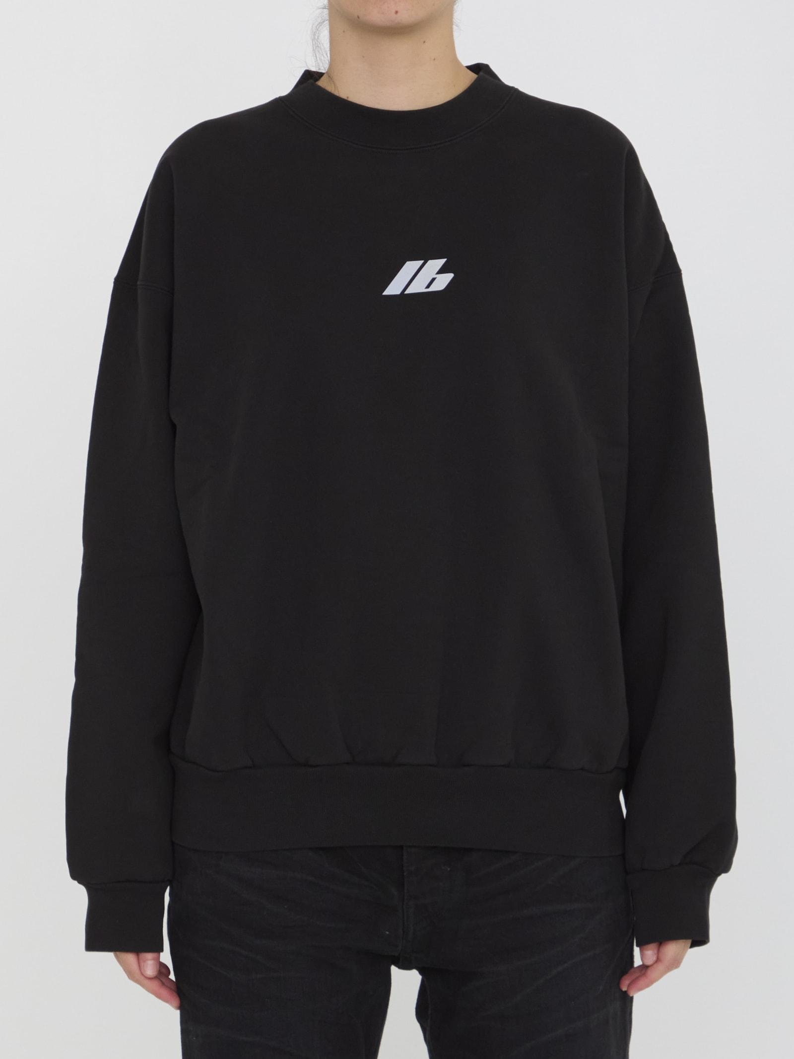 BALENCIAGA Activewear Crewneck Sweatshirt In Black Product Image