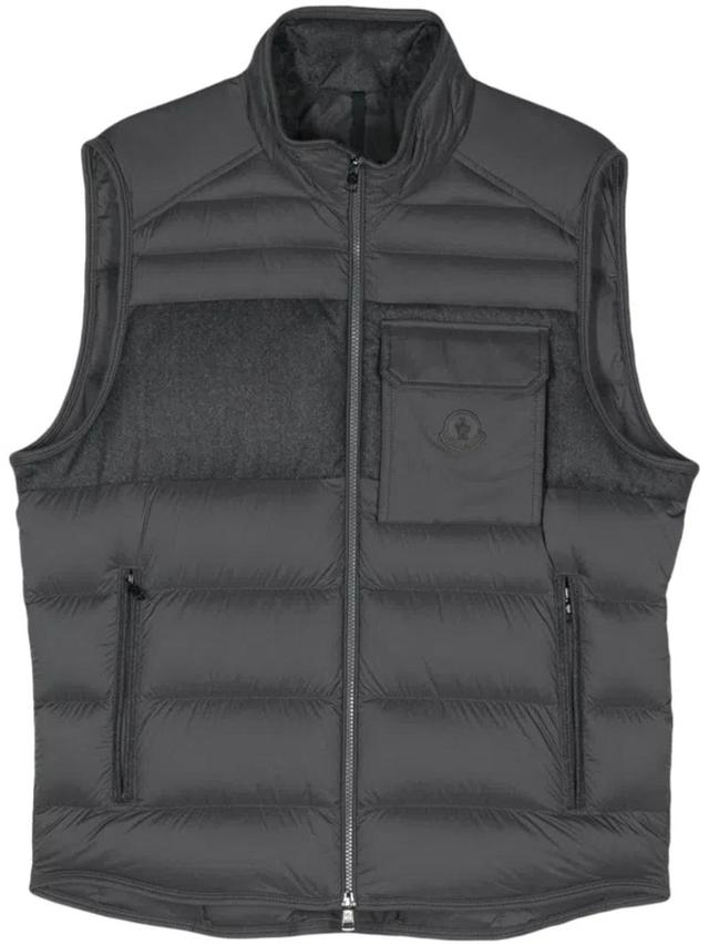 MONCLER Estagnour Gilet In Grey Product Image