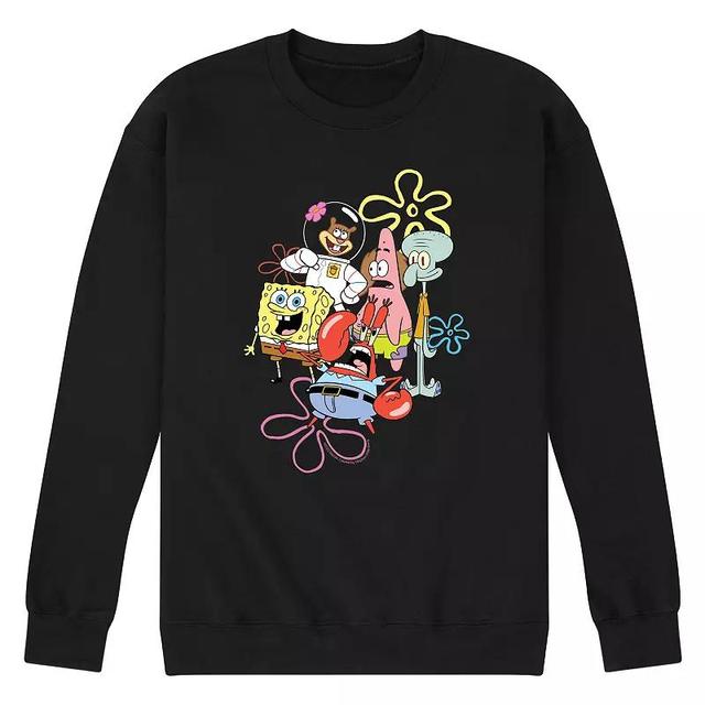 Mens SpongeBob SquarePants Sweatshirt Black Product Image