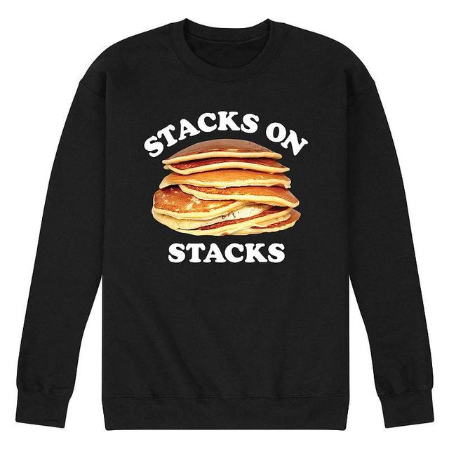 Mens Pancakes Stacks On Stacks Fleece Sweatshirt Product Image