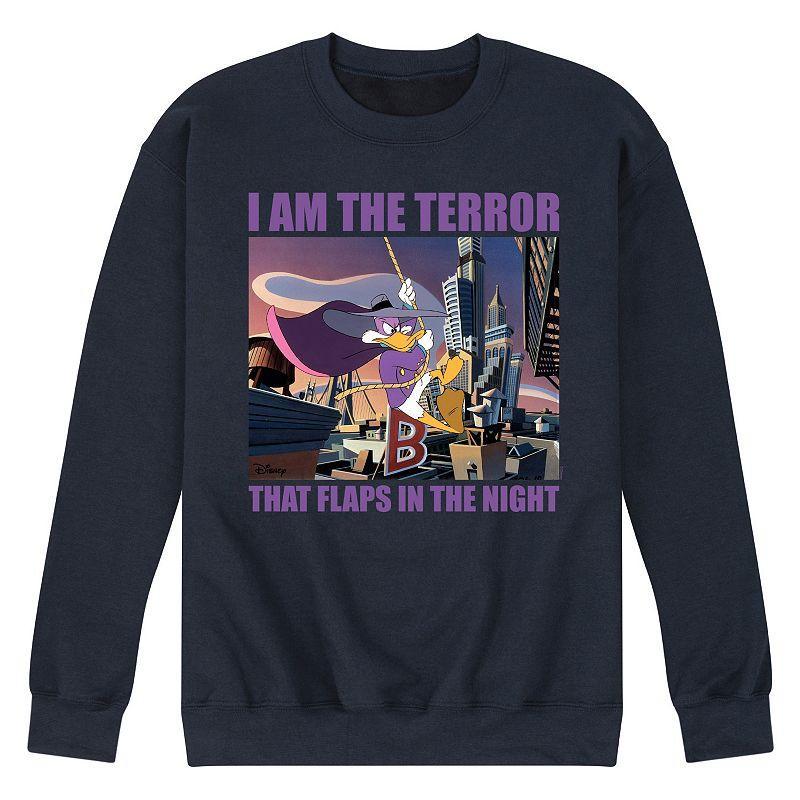 Disneys Darkwing Duck Mens Terror Fleece Sweatshirt Blue Product Image