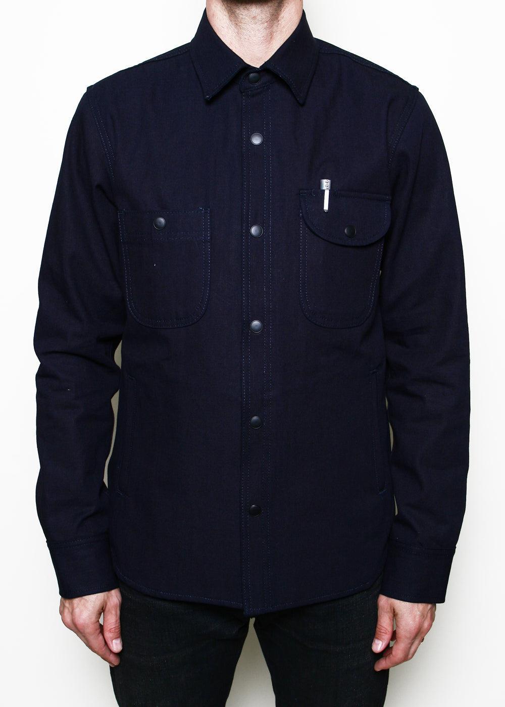 Service Shirt // Lined Indigo Selvedge Canvas Product Image