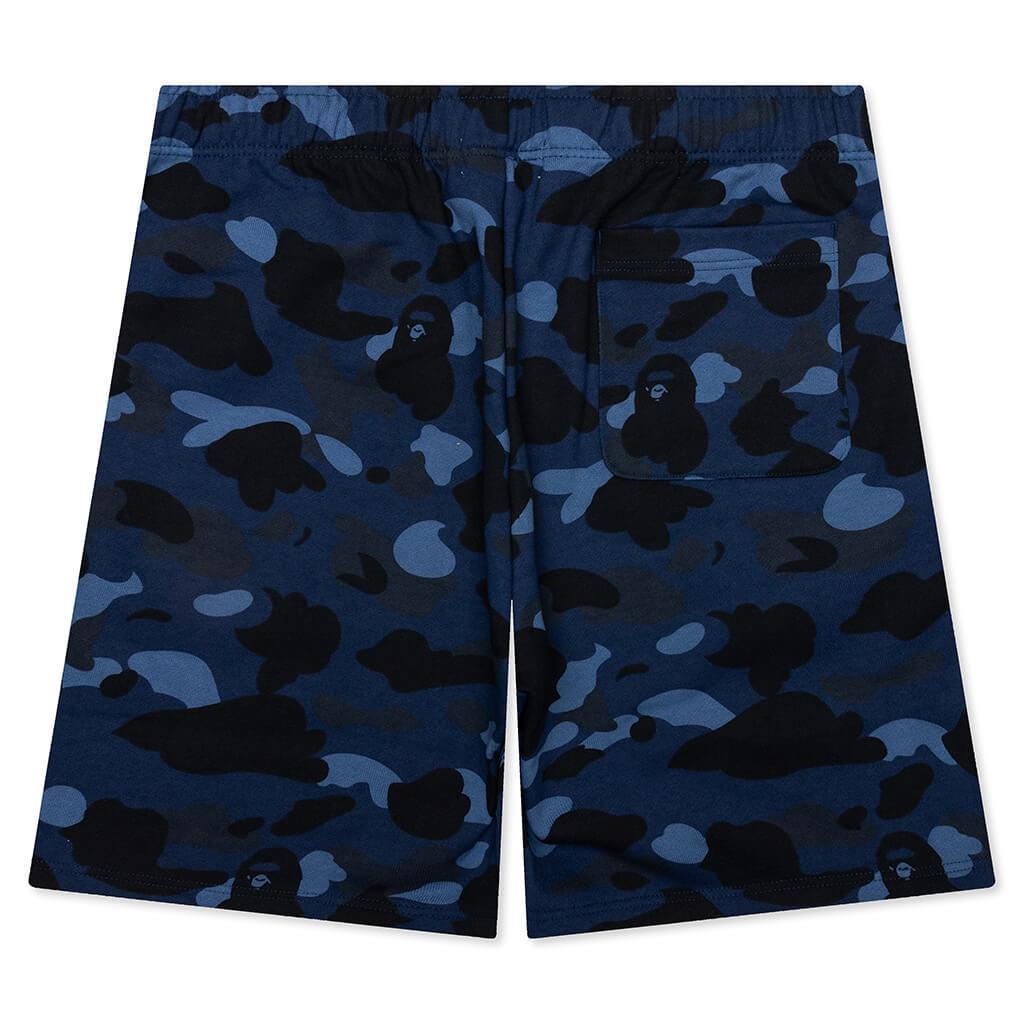 Color Camo Shark Sweat Shorts - Purple Male Product Image