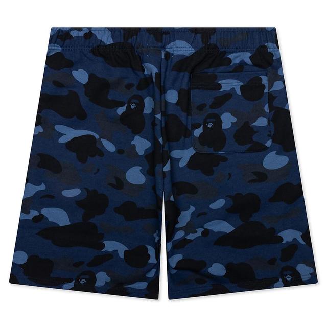 Color Camo Shark Sweat Shorts - Purple Male Product Image