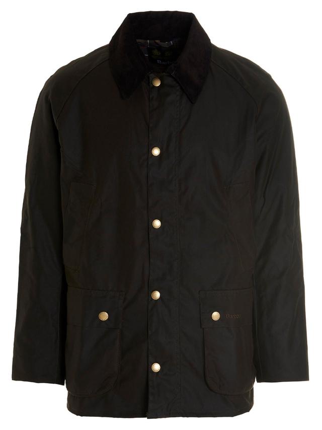 Jacket With Front Pockets And Long Sleeves In Green Product Image