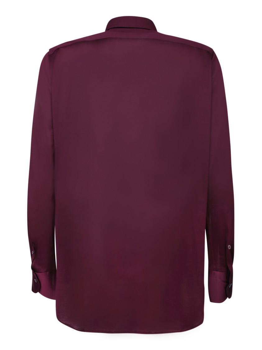 CANALI Shirts In Burgundy Product Image