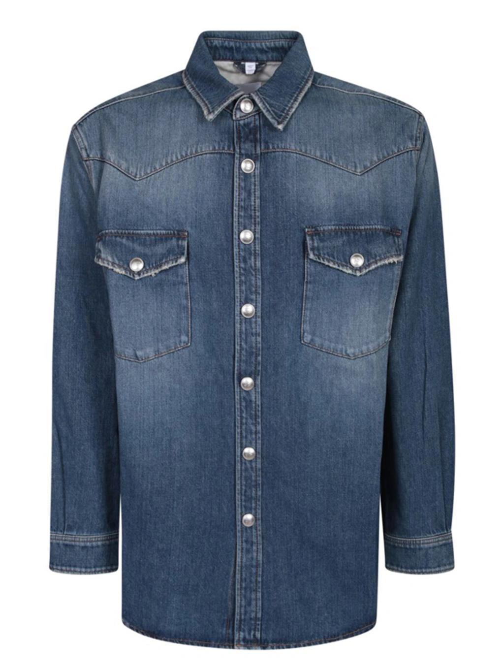 BURBERRY Shirts In Blue Product Image