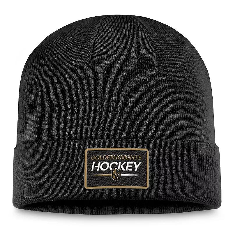 Mens Fanatics Branded Black Philadelphia Flyers Authentic Pro Cuffed Knit Hat Product Image