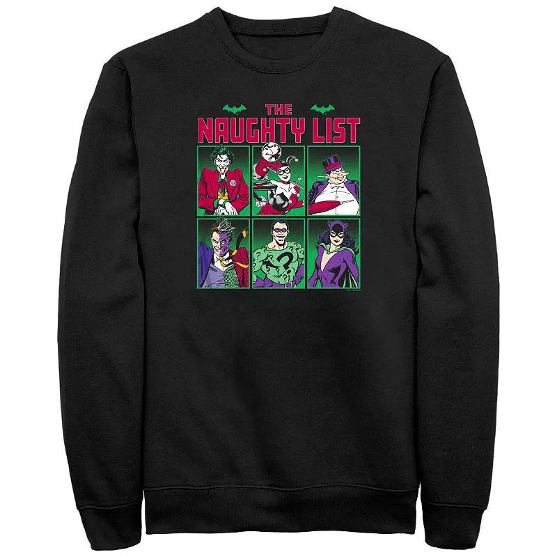 Mens Batman Gotham Naughty List Graphic Fleece Product Image