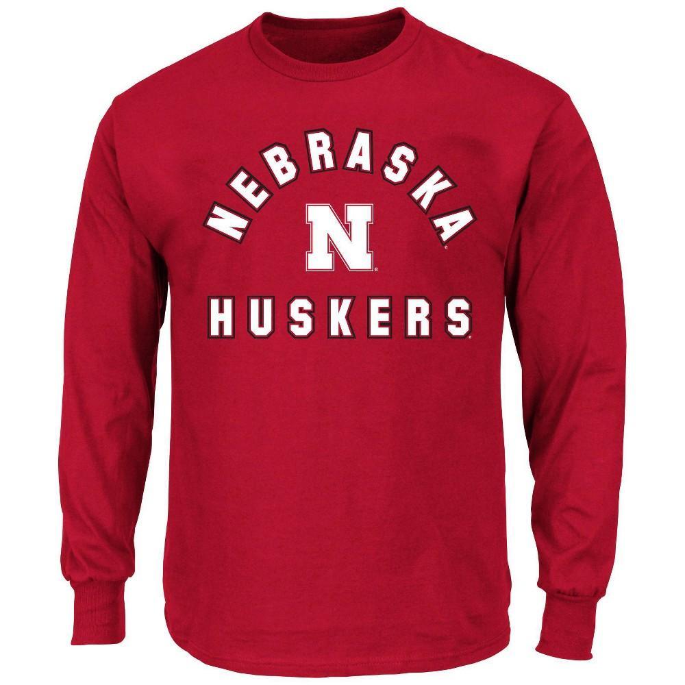 NCAA Nebraska Cornhuskers Mens Big and Tall Long Sleeve T-Shirt - 2X Product Image