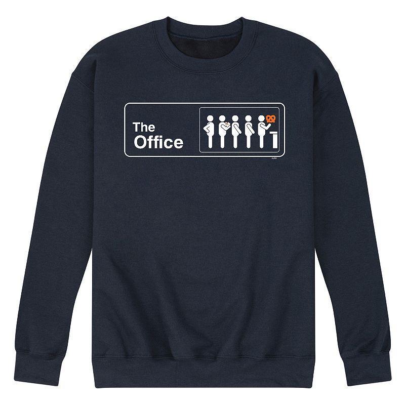 Mens The Office Pretzel Day Sweatshirt Blue Product Image