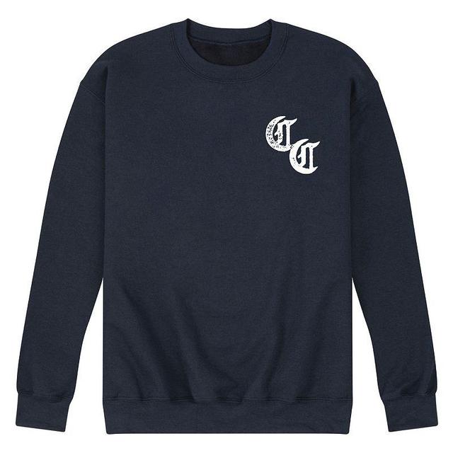 Mens Compton Cowboys Fleece Sweatshirt Blue Product Image