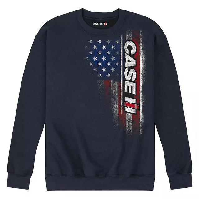 Mens Case IH American Flag Sweatshirt Blue Product Image