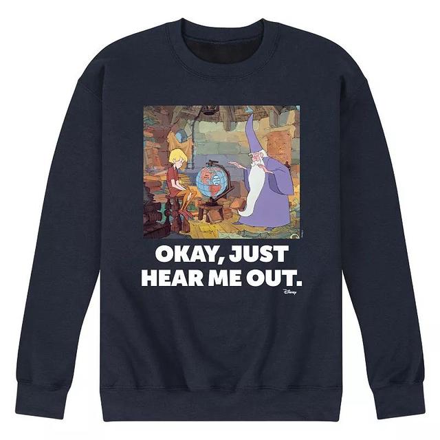 Disneys The Sword in the Stone Mens Okay, Just Hear Me Out Fleece Sweatshirt Product Image