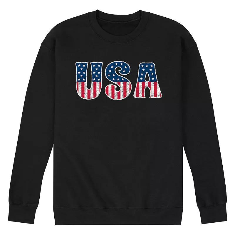 Mens USA Graphic Fleece Pullover Product Image