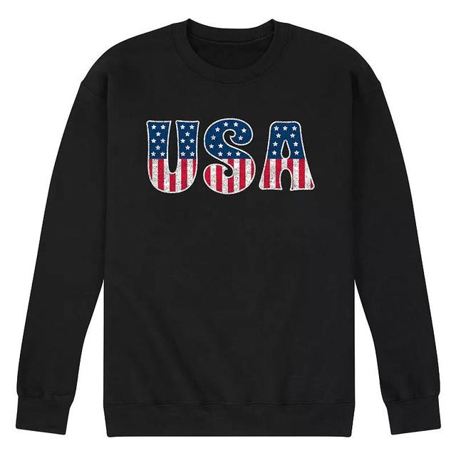 Mens USA Graphic Fleece Pullover Product Image