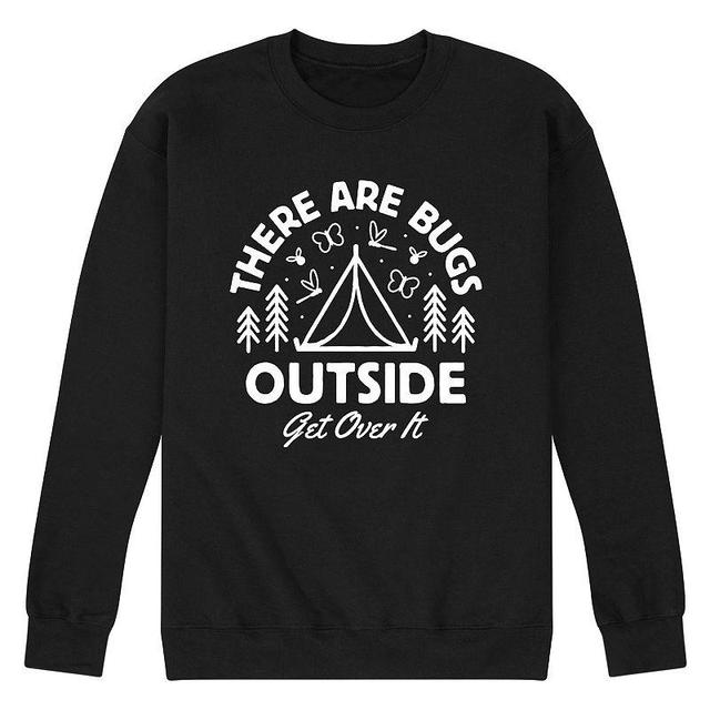 Mens There Are Bugs Outside Get Over It Graphic Fleece Product Image