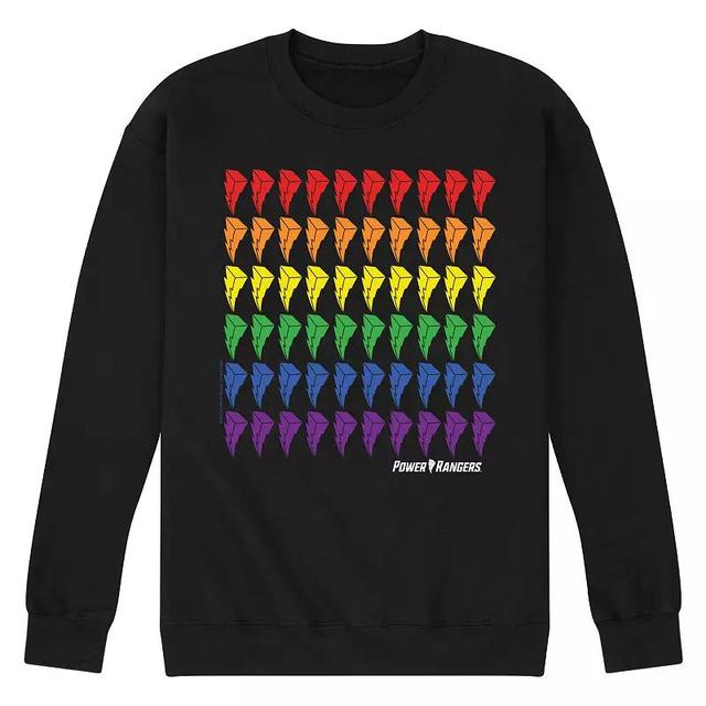 Mens Power Rangers Pride Bolt Fleece Sweatshirt Product Image