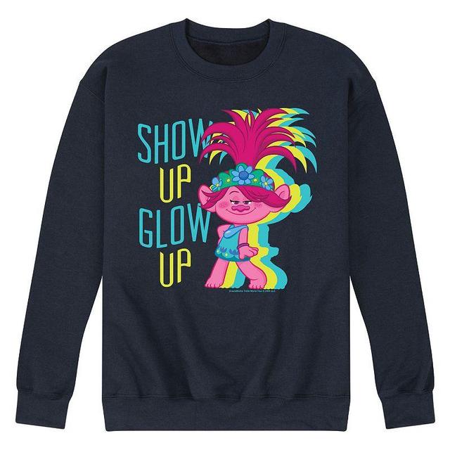 Mens Trolls Show Up Glow Up Sweatshirt Blue Product Image