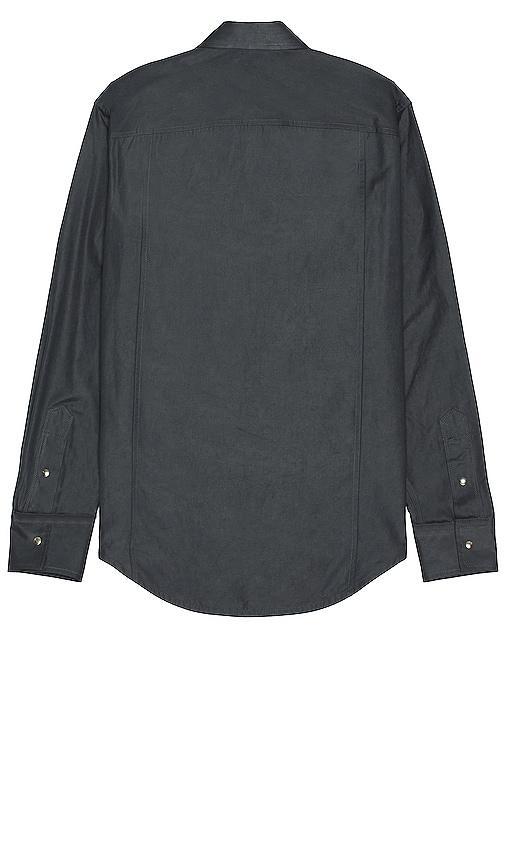 Norse Projects Algot Relaxed Wool Check Shirt Black. (also in L, M). Product Image