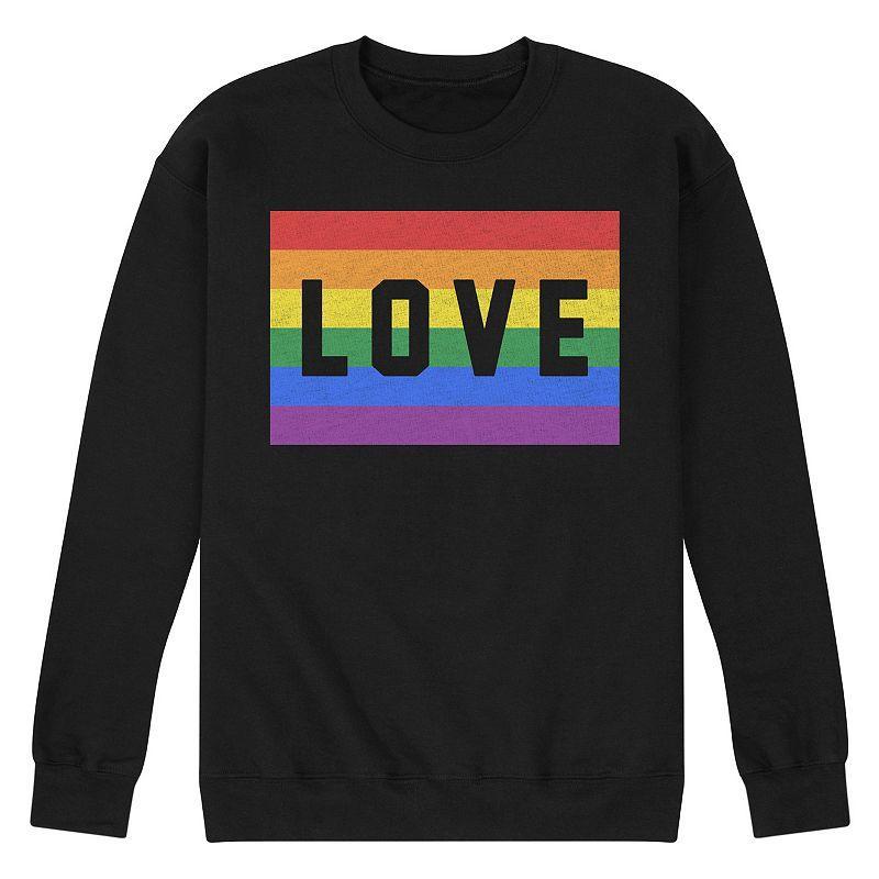 Mens Love Flag Fleece Sweatshirt Product Image