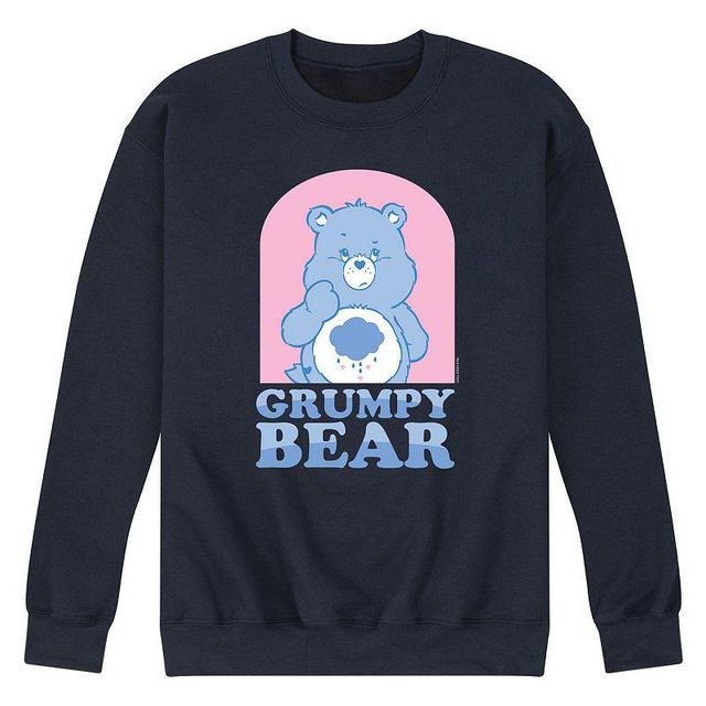 Mens Care Bears Grumpy Bear Fleece Sweatshirt Blue Product Image