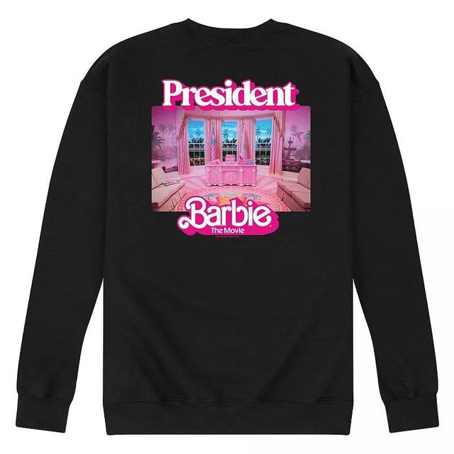 Mens Barbie The Movie President Barbie Fleece Sweatshirt Product Image