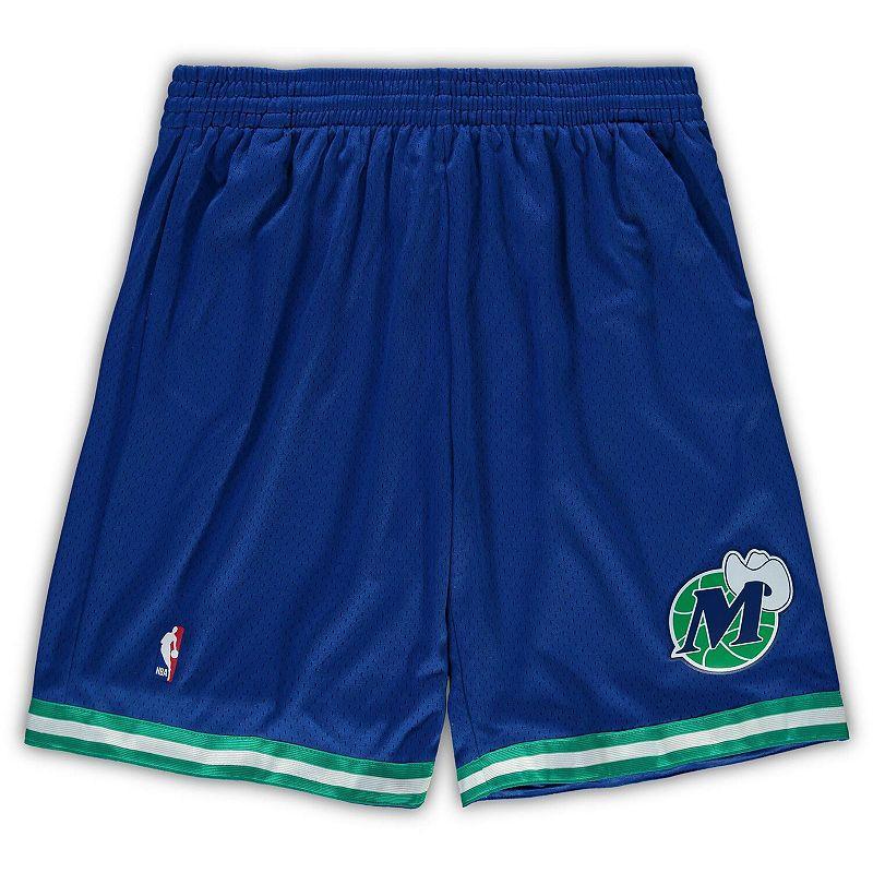 Mens Mitchell & Ness Royal Dallas Mavericks Big & Tall Hardwood Classics Team Swingman Shorts Product Image