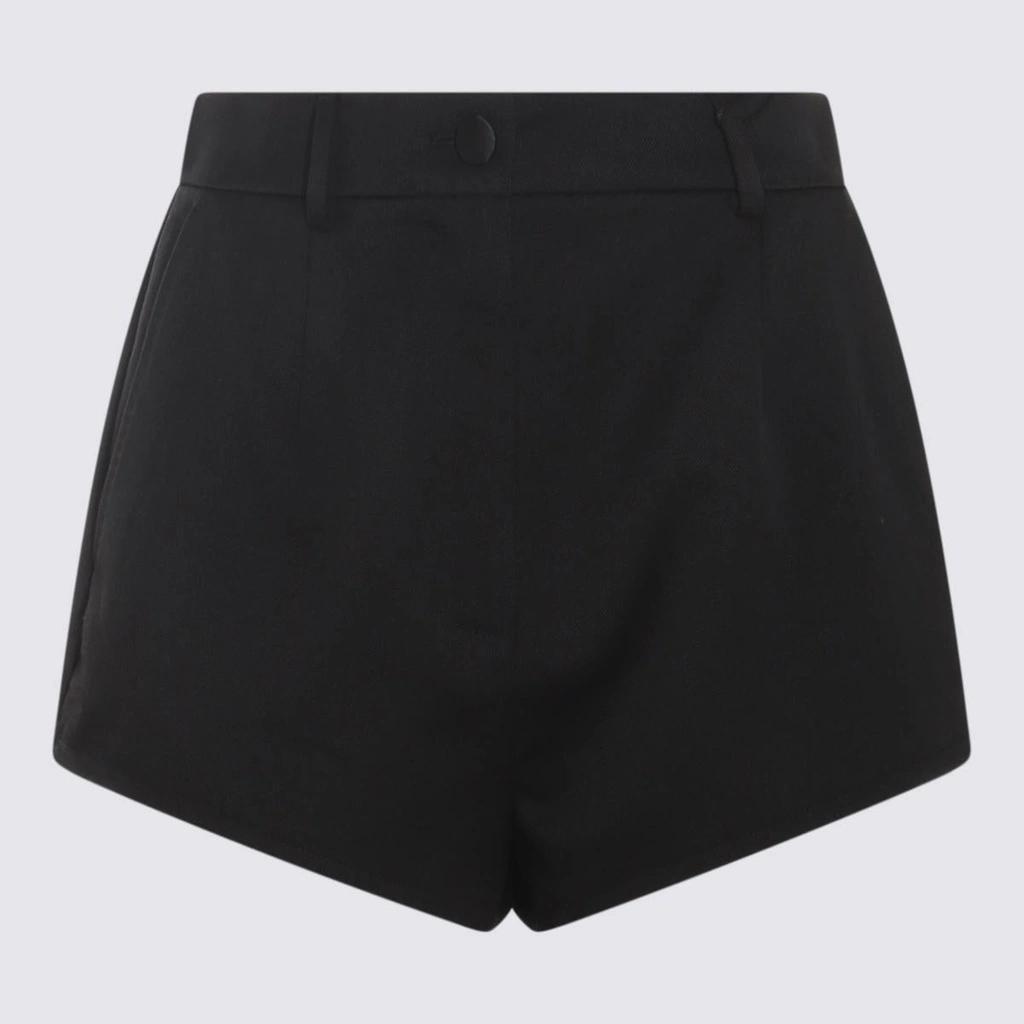 Black Wool Shorts product image