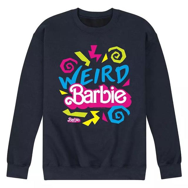 Mens Barbie The Movie Weird Barbie Fleece Sweatshirt Blue Product Image