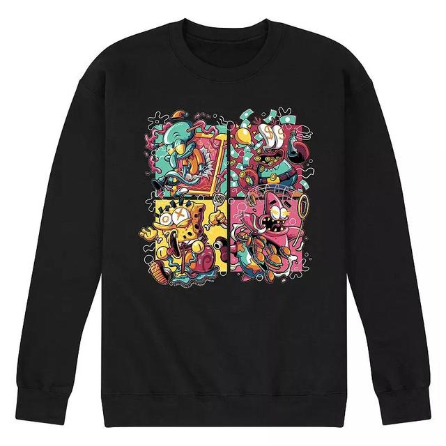 Mens SpongeBob SquarePants Krusty Fleece Sweatshirt Product Image