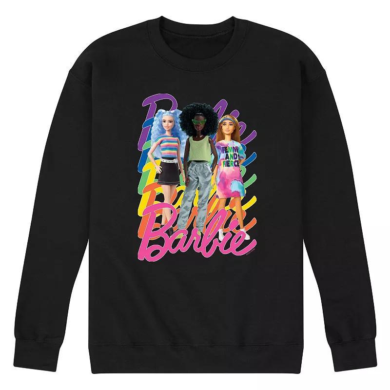 Mens Barbie Pride Rainbows Graphic Fleece Product Image