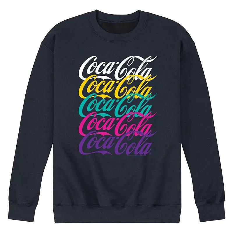 Mens CocaCola 90s Wordmark Logo Graphic Sweatshirt Black Product Image