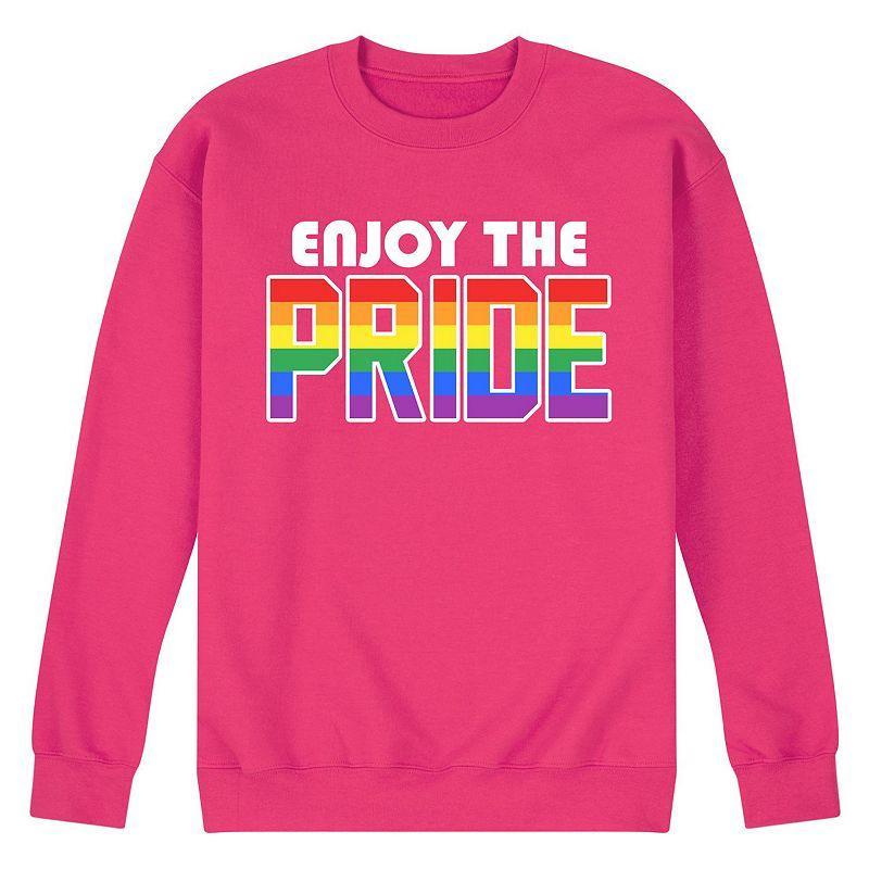 Mens Enjoy The Pride Fleece Sweatshirt Blue Product Image