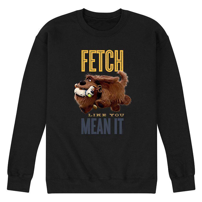 Mens Secret Life Pets Fetch Graphic Fleece Pullover Product Image