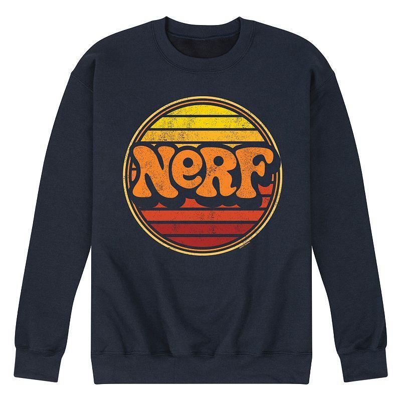 Mens Nerf Retro Sunset Fleece Sweatshirt Blue Product Image