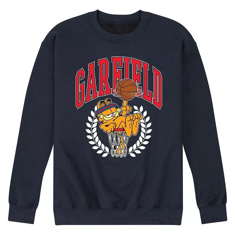 Mens Garfield Basketball Fleece Sweatshirt Product Image