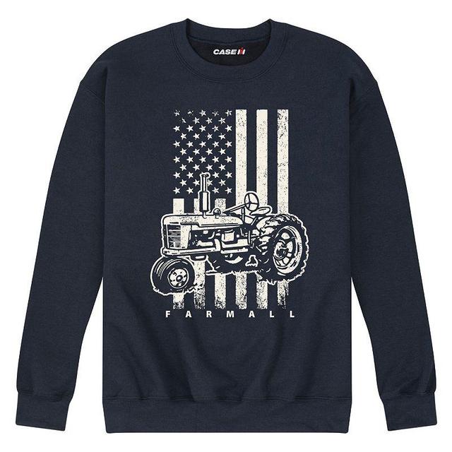 Mens Case IH American Flag Fleece Sweatshirt Red Product Image