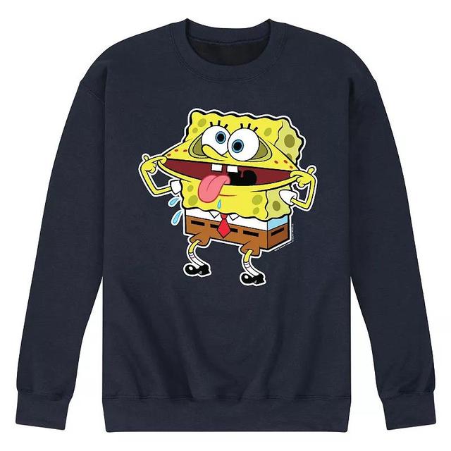 Mens SpongeBob SquarePants Fun Times Sweatshirt Blue Product Image