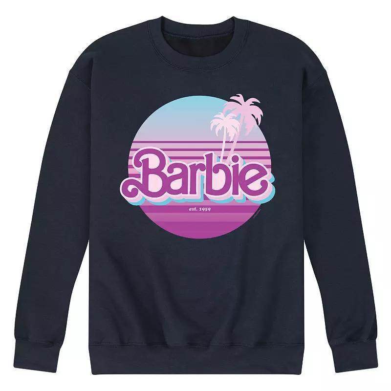 Mens Barbie Dream Summer Retro Sunset Fleece Sweatshirt Product Image