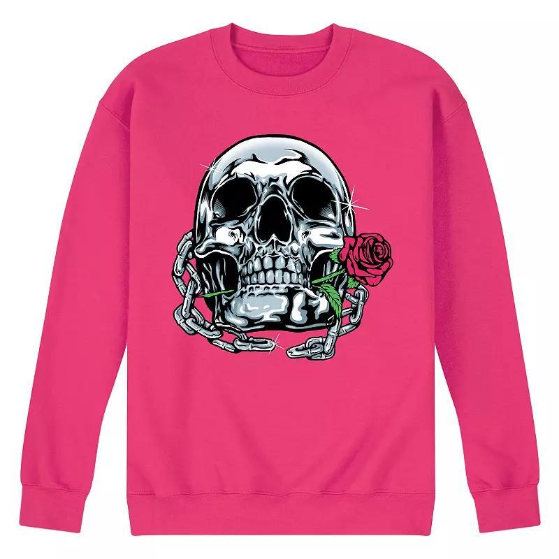 Mens Shiny Skull Sweatshirt Product Image