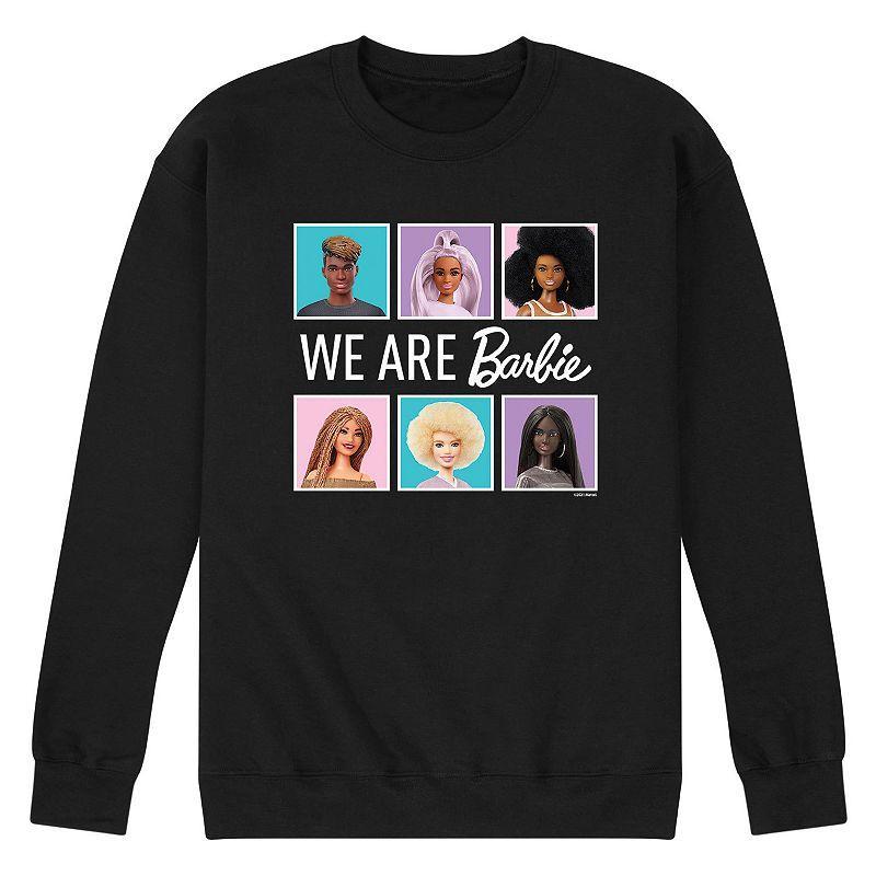 Mens Barbie We Are All Barbie Fleece Sweatshirt Black Product Image