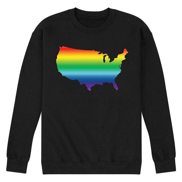 Mens USA Pride Fleece Sweatshirt Product Image