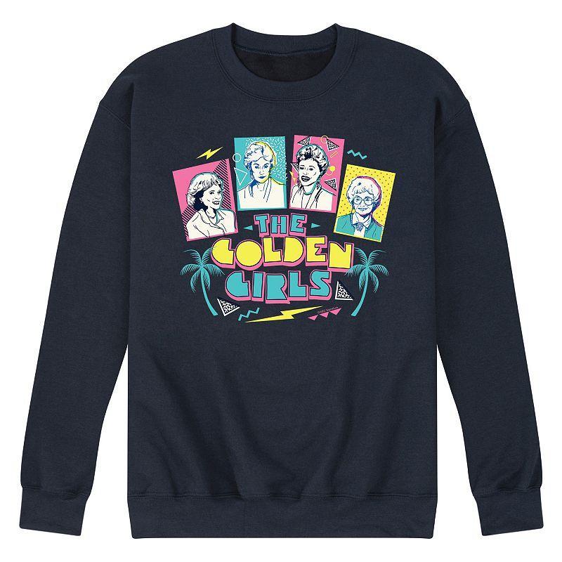 Mens Golden Girls Retro Photo Sweatshirt Blue Product Image